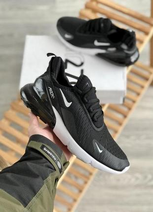 Чоловічі кросівки  nike air max 270 black white v2