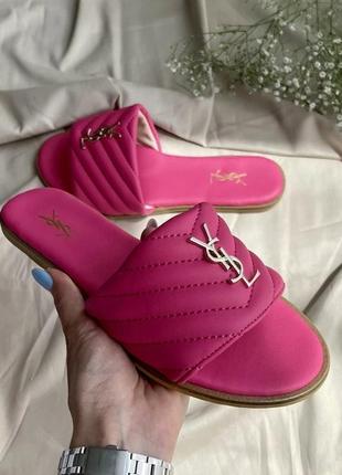 Кросівки yves saint lourent slides 'neon pink' 36