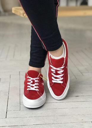 Кеды женские converse low red 1 конверс2 фото