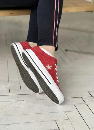 Кеды женские converse low red 1 конверс5 фото