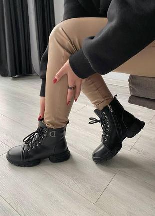 Крихітки жіночих dior boots black мех 2 диор6 фото