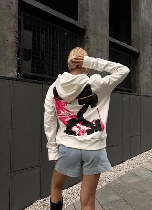 Кроссовки  off-white white pink