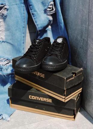 Кеды женские converse all star black конверс2 фото