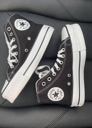 Кеды женские converse chuck taylor high sole black конверс10 фото