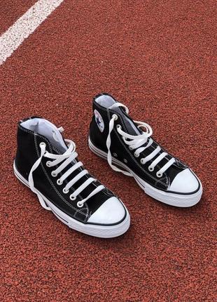 Женские кеды   converse chuk taylor classic black high6 фото