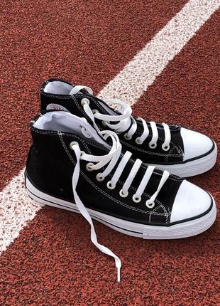 Женские кеды   converse chuk taylor classic black high1 фото