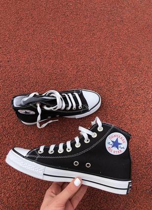 Женские кеды   converse chuk taylor classic black high3 фото