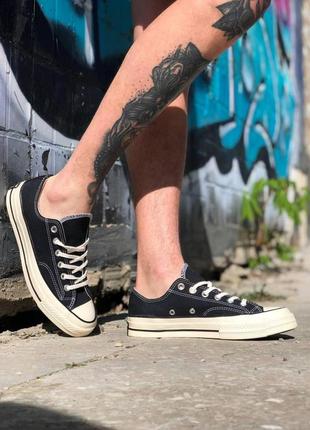 Женские кеды   converse chuck 70 classic low-top black5 фото