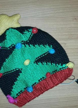 Новорічна шапка зі світлом