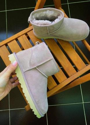 Женские ботинки ugg classic mini  сапоги, угги зимние2 фото