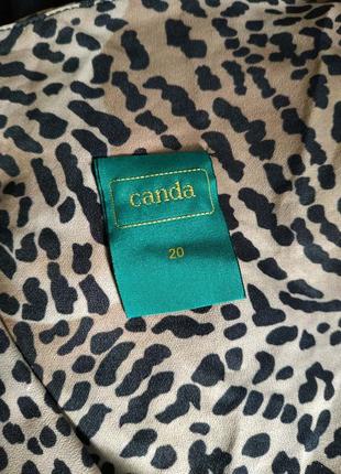 Брендовое леопардовое макси платье canda большой размер2 фото