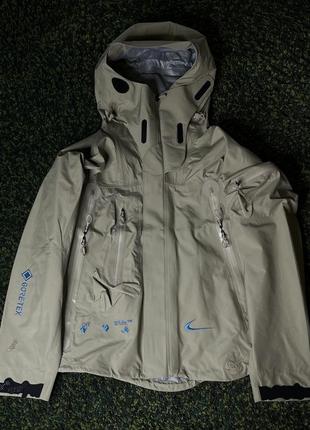 Куртка nike x off-white 007 gore-tex jacket beige (new) | original