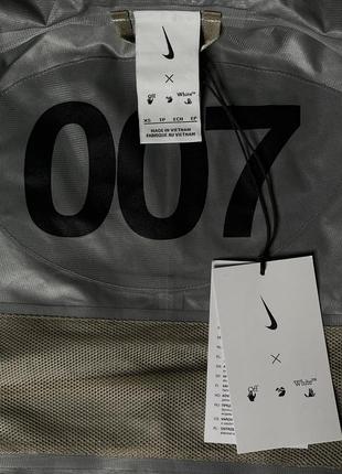 Куртка nike x off-white 007 gore-tex jacket beige (new) | original8 фото