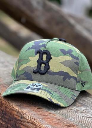 Оригинальная камуфляжная кепка 47 brand mlb boston red sox