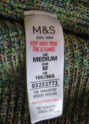 Меланжевий светр з вишивкою m&s7 фото
