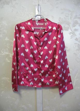 Пижамная кофточка с сердечками bluezoo