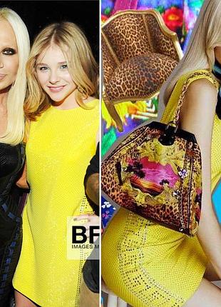 Лимонное желтое платье вечернее versace x h&m лимитированная коллекция