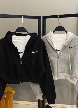 Стильное худи на молнии nike2 фото