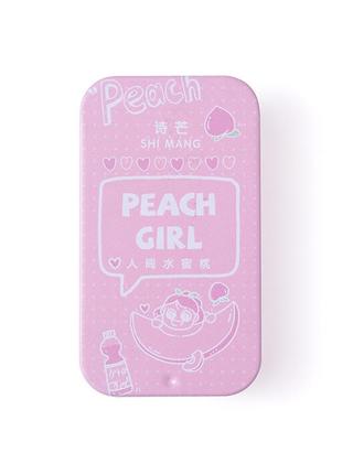 Сухие твердые духи в пластиковой упаковке peach girl, не содержат спирт