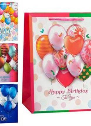 Пакет подарочный бумажный l "balloons" 31*42*12см ym01302-l (360шт)