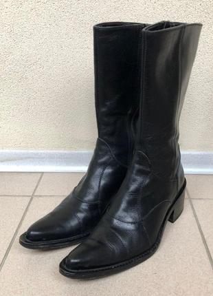 Брендові шкіряні чоботи bata 36 розмір