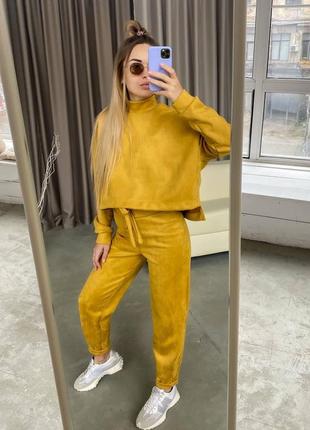 Стильний замшевий костюм