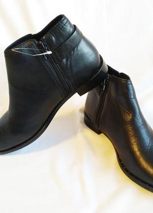 Ботильоны женские кожаные ботинки черные carvela by kurt geiger1 фото
