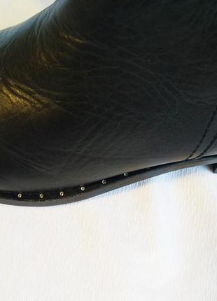 Ботильоны женские кожаные ботинки черные carvela by kurt geiger3 фото