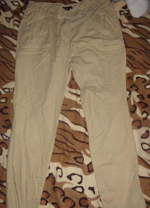 Легкие брюки бежевые с карманами2 фото