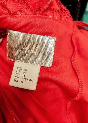 Кружевное платье с открытыми плечами - h&m оригинал l-xxl9 фото