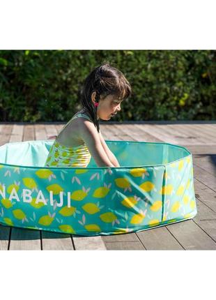 Дитячий міні басейн nabaiji 80л ш88,5 х в21 см з водонепроникним чохлом різнокольоровий3 фото
