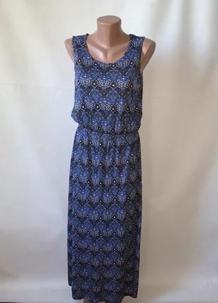 Довга сукня-сарафан з віскози1 фото