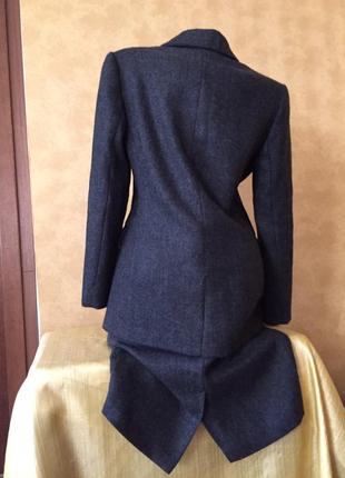 Итальянский шерстяной серий костюм с юбкой/ пиджак и юбка2 фото