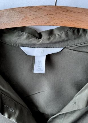 Удлиненная рубашка прямой крой накладные карманы карго вискоза 100%4 фото