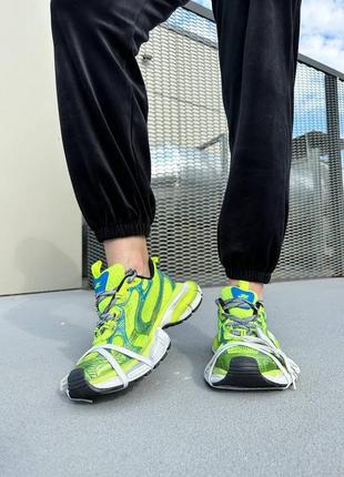 Кроссовки в стиле balenciaga 3xl in fluo yellow6 фото