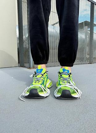 Кроссовки в стиле balenciaga 3xl in fluo yellow7 фото