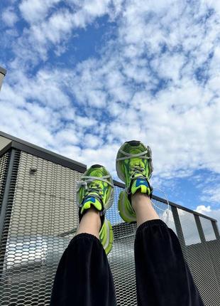 Кроссовки в стиле balenciaga 3xl in fluo yellow10 фото