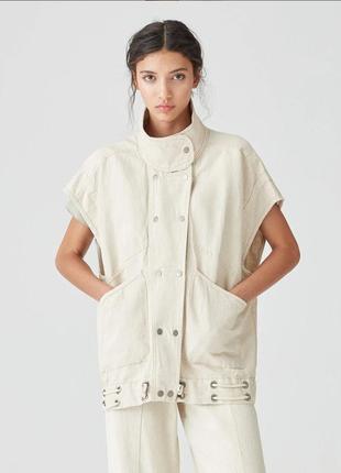 Жилет льон + коттон