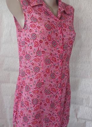 Шифоновая рубашка цветочный принт