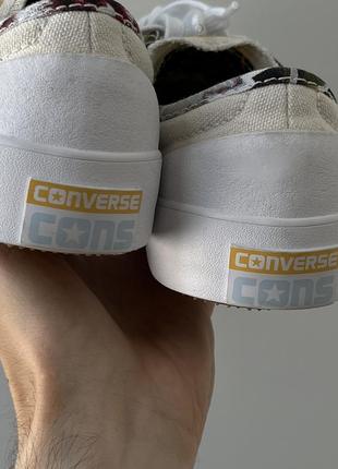 Converse cons sumner ox parchment skateboarding кеды кроссовки новые оригинальные легкие летние ткани светлые удобные4 фото