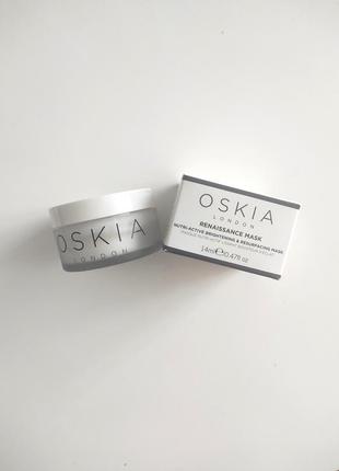 Маска для оновлення і освітлення шкіри oskia renaissance nutri-active brightening & resurfacing mask,