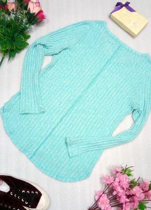Мягкий мятно голубой лонгслив кофта пуловер джемпер от no boundaries xl2 фото