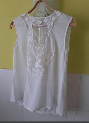 Біла блузка белая блуза от high