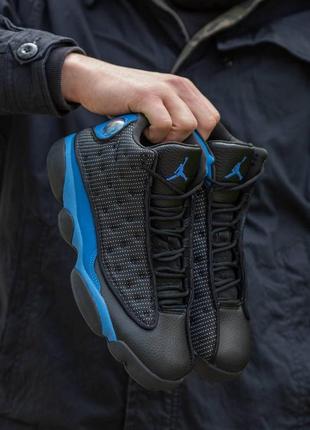 Мужские кроссовки nike air jordan 13 retro hyper royal 40-41-42-43-44-45-46