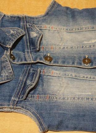Mothercare джинсова жилетка 1,5-3 роки4 фото