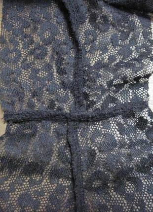 Красиві напівпрозорі гіпюрові трусики-шортики для сну censored4 фото