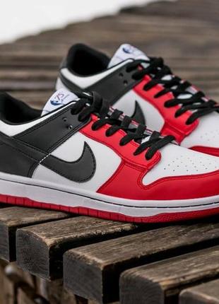 Мужские кроссовки nike sb dunk black red 41-42-43