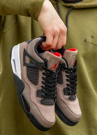 Мужские кроссовки nike air jordan 4 retro taupe haze 40-41-42-43-44-456 фото