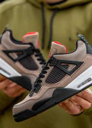 Мужские кроссовки nike air jordan 4 retro taupe haze 40-41-42-43-44-455 фото