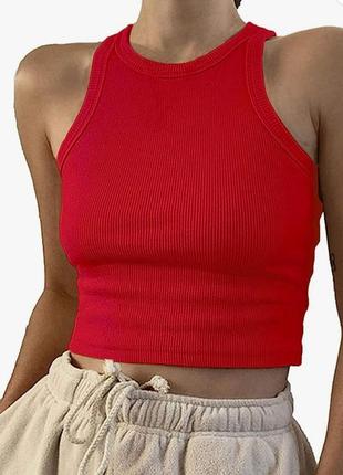 Топ-майка из рубчика